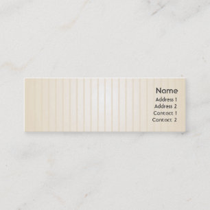 Gele lijnen - Skinny Mini Visitekaartje