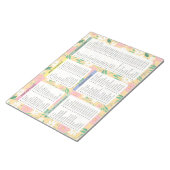 Gele lijst van Notitieblokken, geel Notitieblok (Schuin)