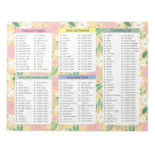 Gele lijst van Notitieblokken, geel Notitieblok