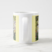 Gele Lilly Glas Grote Koffiekop (Achterkant)