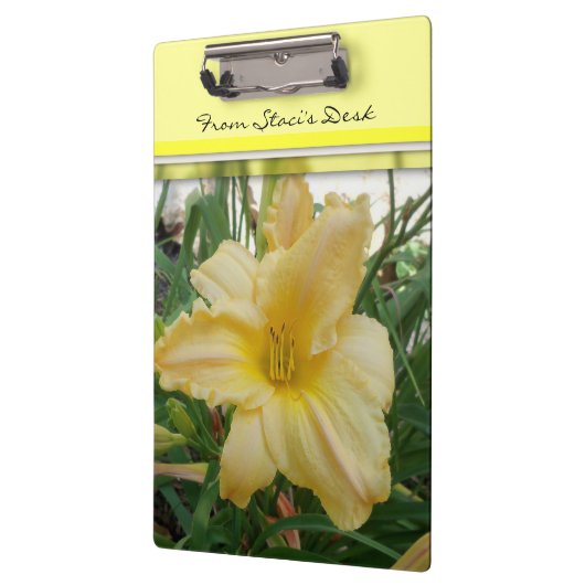 Gele Lily Flower Clip Board Klembord (Links)