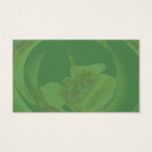 Gele Lily Flower Visitekaartje (Achterkant)