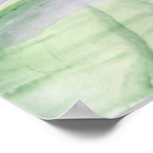 Gele Lily Schilderen in acryl Poster (Hoek)