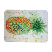 Gele limoen Ananas fruit kunst Waterverf magneet (Horizontaal)