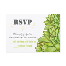 Gele Limoen Succulent Modern Typography Wedding