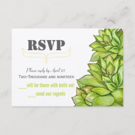 Gele Limoen Succulent Modern Typography Wedding