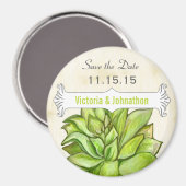 Gele Limoen Succulent sparen de Magneten van de Da (Voorkant / Achterkant)