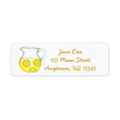 Gele limonade laemon Ade Pitcher-labels Etiket (Voorkant)