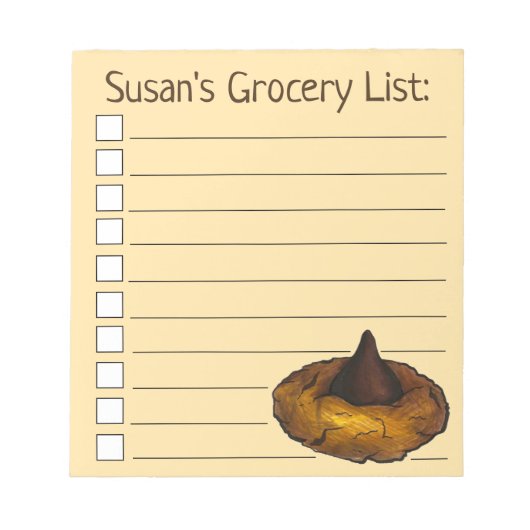 Gele limonade Pitcher Aangepaste lijst van de kers Notitieblok (Voorkant)