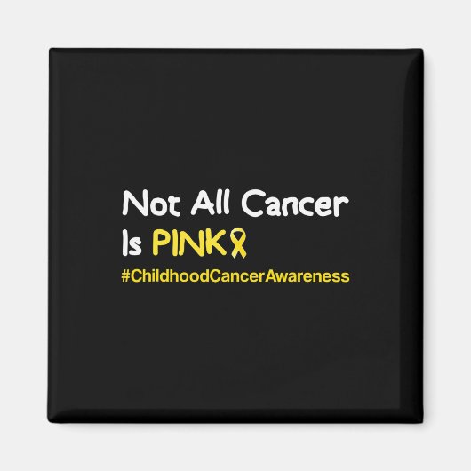 Gele Lint Kindertijd Kanker voor Kinderen Jeugd Magneet (Voorkant)