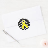 Gele lint ronde sticker (Envelop)