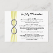 Gele Lint Zilveren Oneindigheid Veiligheidsmaatreg Informatiekaartje (Voorkant)