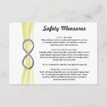 Gele Lint Zilveren Oneindigheid Veiligheidsmaatreg