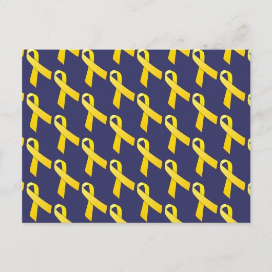 Gele linten briefkaart (Voorkant)