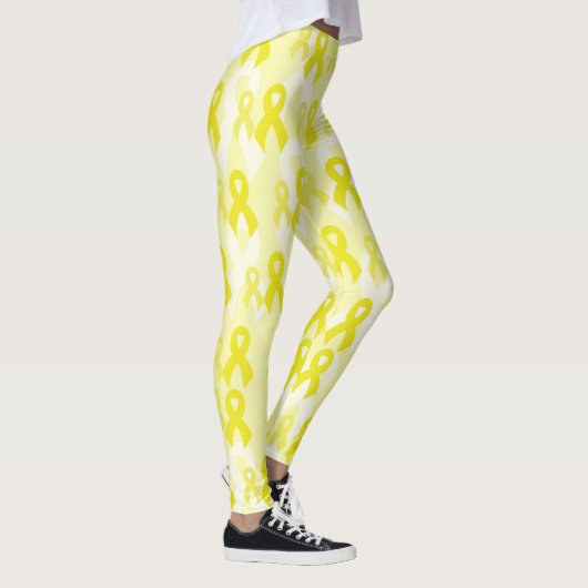 Gele linten...Endometriose Leggings (Rechts)
