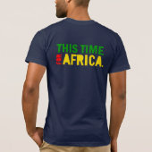 Gele Lion Green Mane Deze keer voor Afrika Shirt (Achterkant)