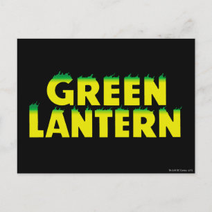 Gele Logo flames Briefkaart