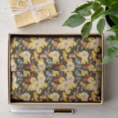 Gele Lotus bloemen met Loi vis Tissuepapier (Geschenk)