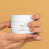 Gele lotus body boter cosmetica sticker label