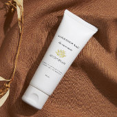 Gele lotus handcrème huidverzorging sticker