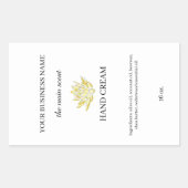 Gele lotus handcrème huidverzorging sticker (Voorkant)