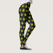 Gele Lotus Waterlelie Leggings (Rechts)