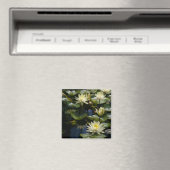 Gele Lotus Waterlilies Magnet (Insitu (Vaatwasser))