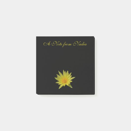 Gele Lotus Waterlily Post-it Notes (Voorkant)