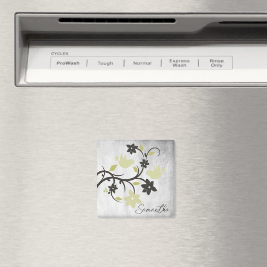 Gele Lovevogels, gepersonaliseerd magneet (Insitu (Vaatwasser))