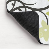 Gele Lovevogels Gepersonaliseerde Muismat (Hoek)