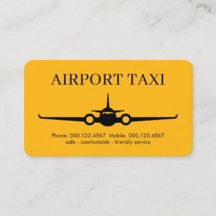 Gele Luchthaven Taxi Belastingsdienst Visitekaartje