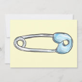 Gele luierspelduitnodiging kaart (Voorkant)