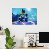 Gele luimertrui in Poster met de Rain Art (Thuiskantoor)