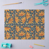 Gele Luxe Bloemen Tissuepapier (Craft)