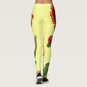gele maagdenvlies print leggings (Achterkant)