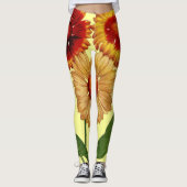 gele maagdenvlies print leggings (Voorkant)