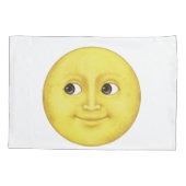 Gele maan - Emoji Kussensloop (Achterkant)