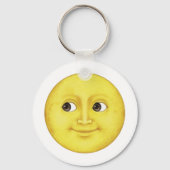 Gele maan - Emoji Sleutelhanger (Voorkant)