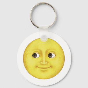 Gele maan - Emoji Sleutelhanger