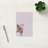 Gele maan van de herfst Fairy Fantasy Art Post-it® Notes (Kantoor)