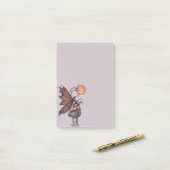 Gele maan van de herfst Fairy Fantasy Art Post-it® Notes (Op bureau)