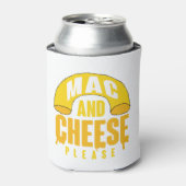 Gele Macaroni-kaas voor kinderen Mac en Cheese Blikjeskoeler (Blikje Voorkant)