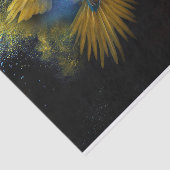 Gele Macaw Color Explosie Tissuepapier (Detail)
