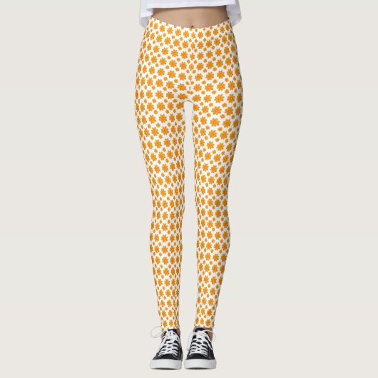 Gele Madelief Leggings (Voorkant)