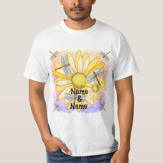 Gele Madelief T-shirt (Voorkant)