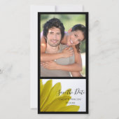 Gele Madeliefbloemblaadjes Trouww Huwelijk Datum B Save The Date (Voorkant)