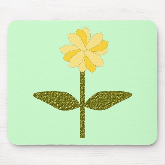 Gele Madeliefjes Bloem Muismat (Voorkant)