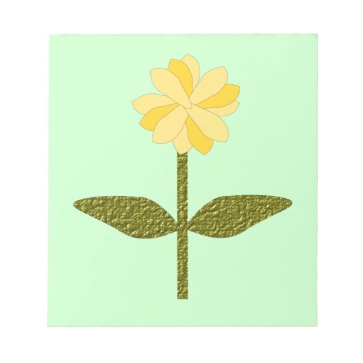Gele Madeliefjes Bloem Notitieblok (Voorkant)