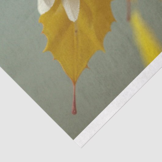 gele madeliefjes fee meisje decoupage tissuepapier (Detail)