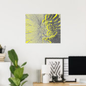 Gele Madeliefjes Kunst Poster (Thuiskantoor)